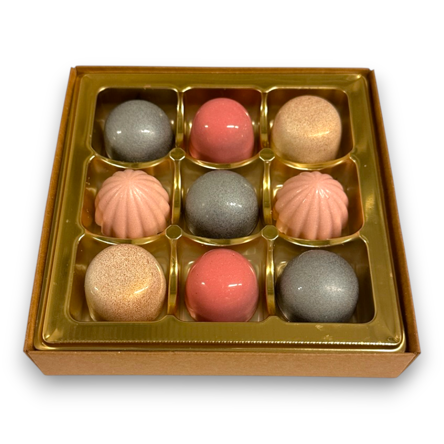 9 ask: Med bl.a. Crème Brûlée, Brynt Smör, Jordgubb, Hallon